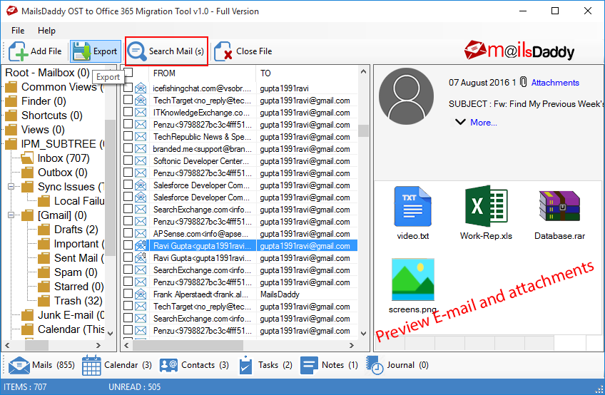 hotmail ost to office 365